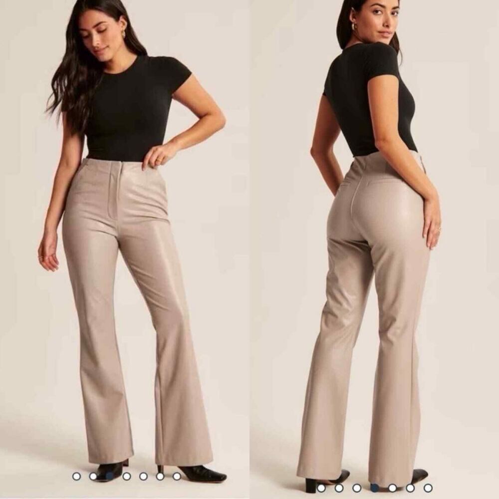 Abercrombie & Fitch Women's Beige Straight Leg Pants